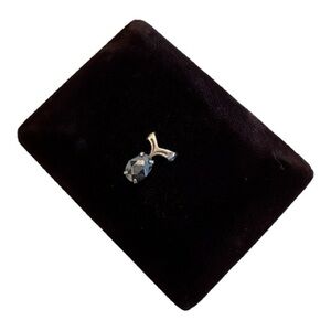 Vintage | 12KT Gold-Filled Alaska Black Diamond Necklace Pendant